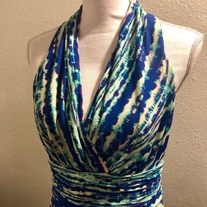 Evan Picone Size 8 Maxi Dress Halter Top